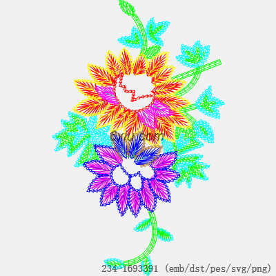 svg矢量绣花图下载