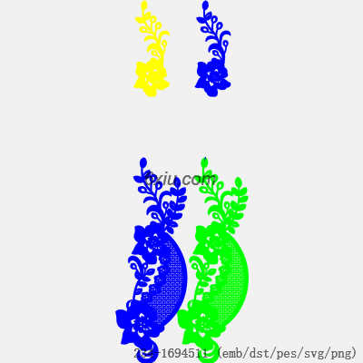 svg矢量绣花图下载