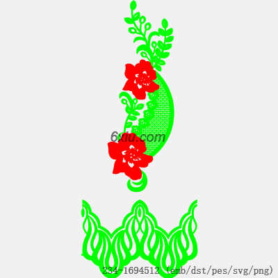 svg矢量绣花图下载