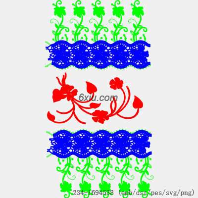 svg矢量绣花图下载