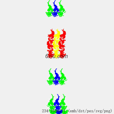 svg矢量绣花图下载