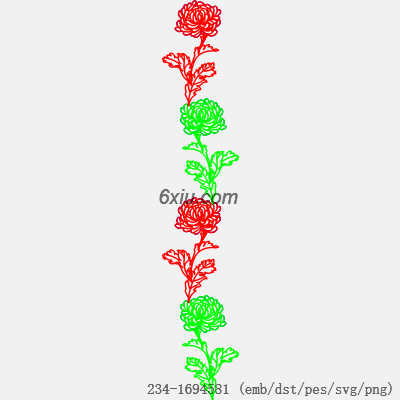 svg矢量绣花图下载