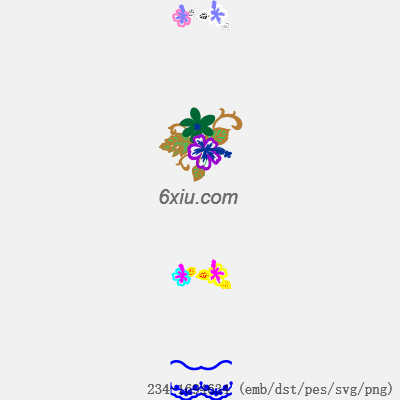 svg矢量绣花图下载