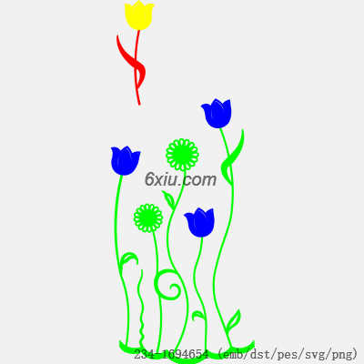 svg矢量绣花图下载