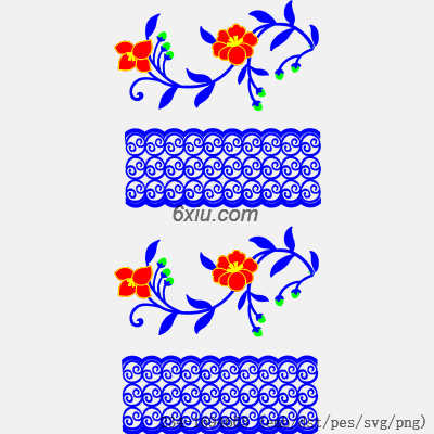 svg矢量绣花图下载