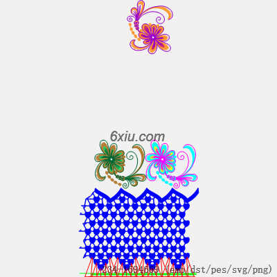 svg矢量绣花图下载