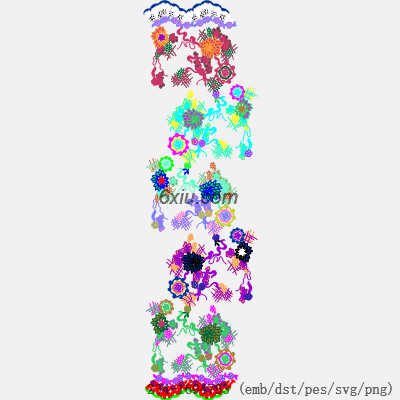 svg矢量绣花图下载
