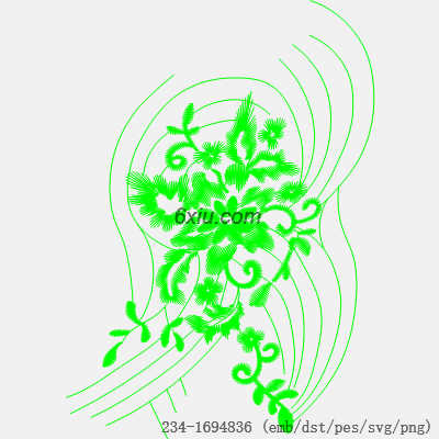 svg矢量绣花图下载