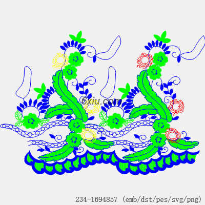 svg矢量绣花图下载