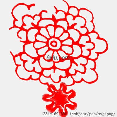 svg矢量绣花图下载