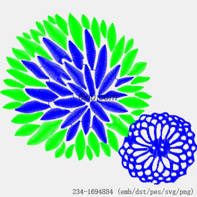 svg矢量绣花图下载