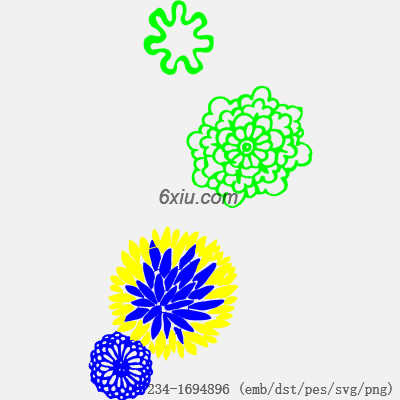 svg矢量绣花图下载