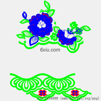 svg矢量绣花图下载