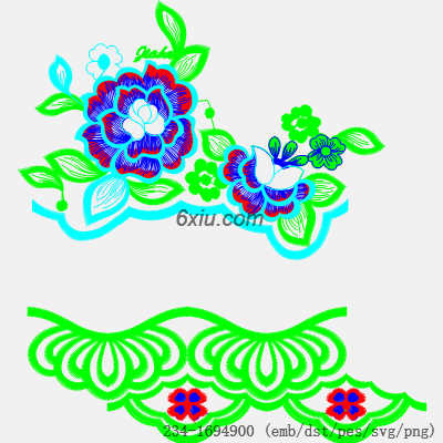 svg矢量绣花图下载
