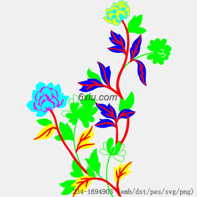 svg矢量绣花图下载