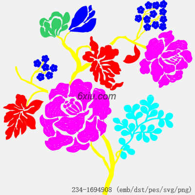 svg矢量绣花图下载