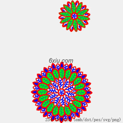 svg矢量绣花图下载