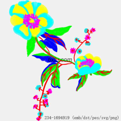 svg矢量绣花图下载