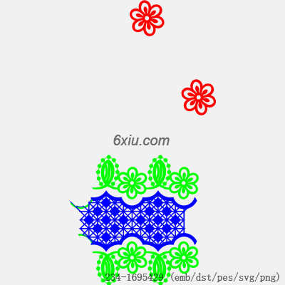svg矢量绣花图下载