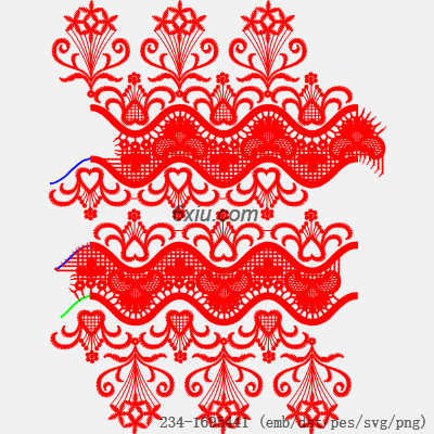 svg矢量绣花图下载