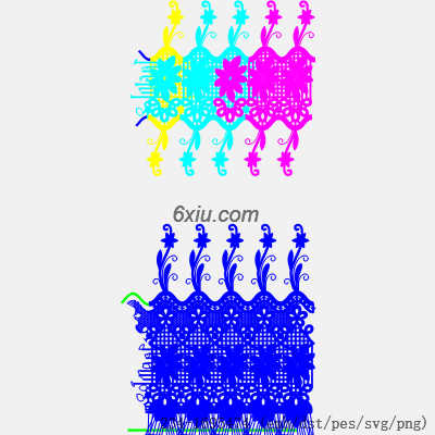 svg矢量绣花图下载