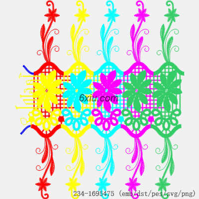 svg矢量绣花图下载