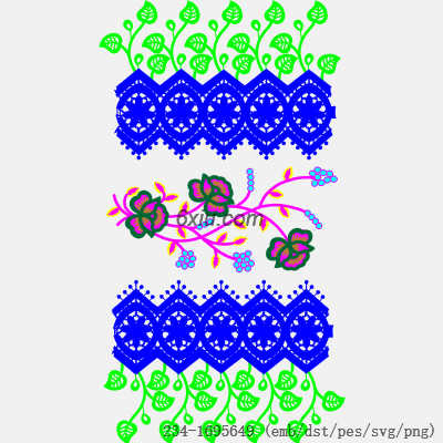svg矢量绣花图下载