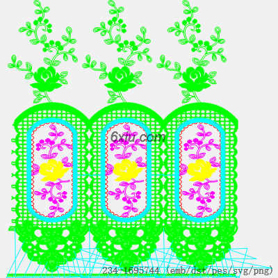 svg矢量绣花图下载