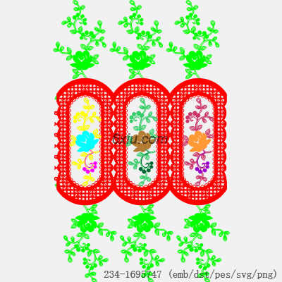 svg矢量绣花图下载