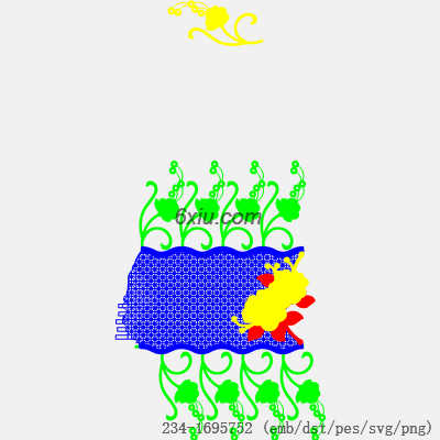 svg矢量绣花图下载
