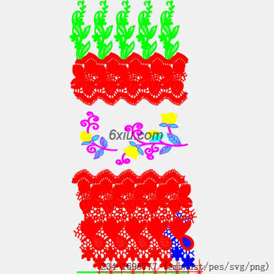 svg矢量绣花图下载