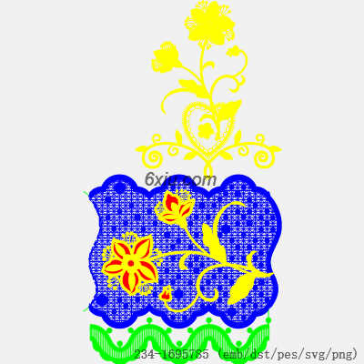 svg矢量绣花图下载