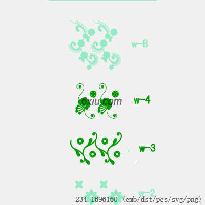 svg矢量绣花图下载