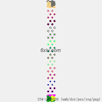 svg矢量绣花图下载