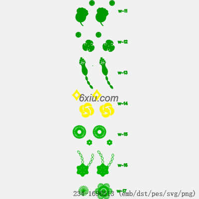 svg矢量绣花图下载