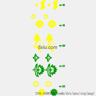 svg矢量绣花图下载