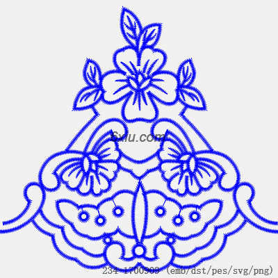 svg矢量绣花图下载