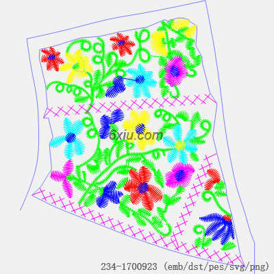 svg矢量绣花图下载