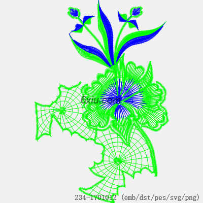 svg矢量绣花图下载