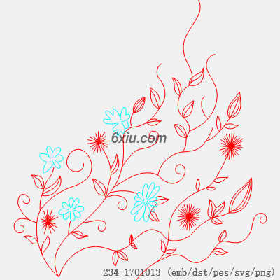 svg矢量绣花图下载