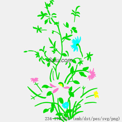 svg矢量绣花图下载