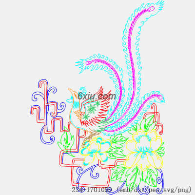 svg矢量绣花图下载