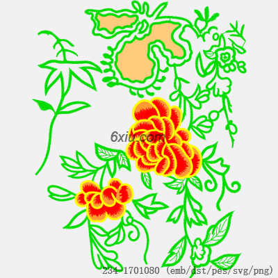 svg矢量绣花图下载