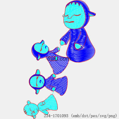 svg矢量绣花图下载
