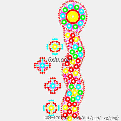 svg矢量绣花图下载