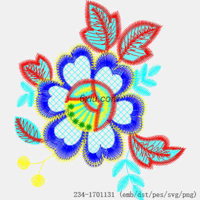 svg矢量绣花图下载