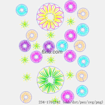 svg矢量绣花图下载