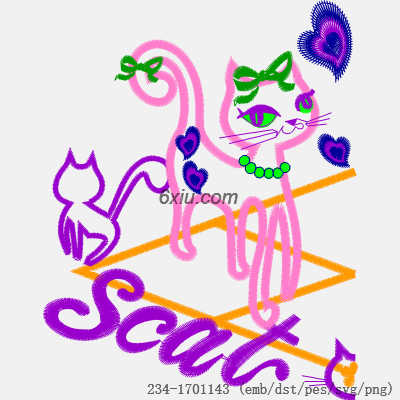 svg矢量绣花图下载