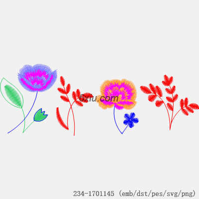 svg矢量绣花图下载