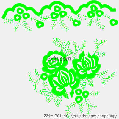 svg矢量绣花图下载